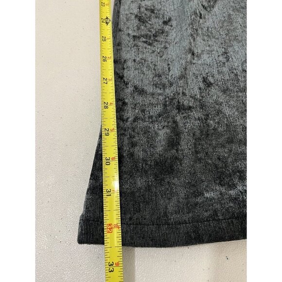 Altar’d State Velour Flare Gray Pants Women Small Pull On Stretchy - Picture 10 of 16